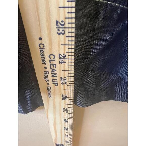 Escada Denim Like Button Front Notched Collar Short Sleeve Light Jacket 46 - Picture 8 of 8